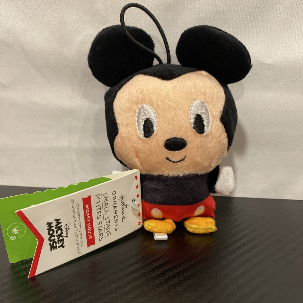Hallmark 2022‎ Small Stars Mickey Mouse DISNEY Christmas Plush Ornament New